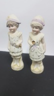 Para starych Figurek ceramika vintage design