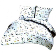 pościel bawełna lux 200x200 + 2x60x70 + 2x40x40 zamek B 296 Hafcik biały