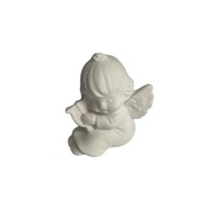 Figurka ceramiczna biały aniołek dekoracja ozdoba