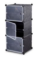 Szafka na buty Gockowiak 44x32cm - 12 par, modułowa, czarna