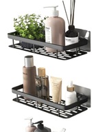 PÓŁKA WISZĄCA 2SZT SAMOPRZYLEPNA SCIENNA DO ŁAZIENKI POD PRYSZNIC DO DOMU