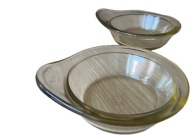 Żaroodporne miseczki z uchwytem ułatwiającym przenoszenie, 3 szt., PRL