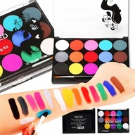 FARBY DO TWARZY HALLOWEN MALOWANIA CIAŁA DLA DZIECI I TATUAŻY 15 KOLORÓW