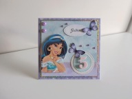 Personalizowana Kartka urodzinowa ręcznie robiona, urodziny Jasmina Alladyn