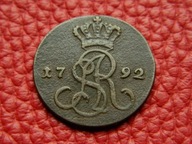 STANISŁAW AUGUST PONIATOWSKI - grosz 1792 E.B.