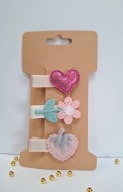 mini spinki do włosów dla niemowląt dziewczynek handmade