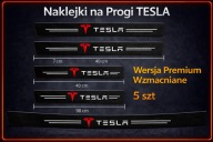 5 SZT - Naklejki ochronne na progi drzwi Bagażnik TESLA 3 S X PREMIUM