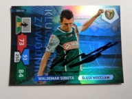 Karta panini autograf Śląsk Wrocław sezon 13/14 Kluczowy Zawodnik Sobota