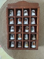 naparstki porcelanowe zestaw do kolekcji