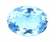 TOPAZ naturalny klejnot 8 mm x 6 mm owal