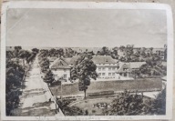 Lisków. Szkoła Żeńska Zawodowa z wieży. 1930-te