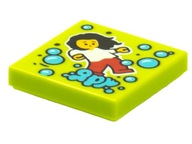 LEGO 3068bpb1560 TILE 2x2 VIDIYO limonkowy tańcząca dziewczyna 1szt Nowy
