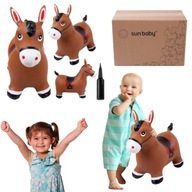 SKOCZEK DLA DZIECI GUMOWY DO SKAKANIA KON KONIK ZABAWKA DO ZABAWY + POMPKA