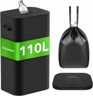 KOSZ NA BUTELKI KAUCYJNE ZWROTNE TORBA Z UCHWYTAMI 110L XXL SOLIDNY CZARNY