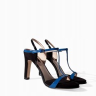 ZARA niebieskie sandały 39