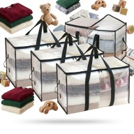 Torby do Przechowywania Ubrań Pościeli Zabawek 3 szt. Organizer Worek