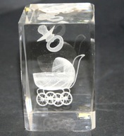 PRZYCISK DO PAPIERU GRAWER LASEROWY WÓZEK DZIECIĘCY i SMOCZEK