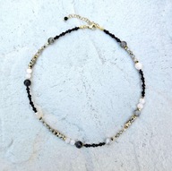 Naszyjnik N°5 | Spinel, labradoryt, jaspis