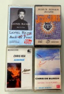 4 kasety Lionel Richie , Jesus Jones , Chris Rea , Chris de Burgh