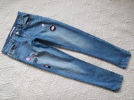 Sinsay 38 M jeansy naszywki hit skinny proste