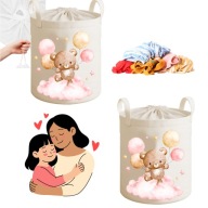 KOSZ NA ZABAWKI UBRANIA PRANIE DUŻY ZAMYKANY POJEMNIK ORGANIZER UCHWYT 43L