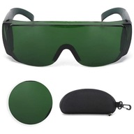 OKULARY OCHRONNE DO DEPILACJI LASEROWEJ LASERA IPL ZIELONE Z ETUI