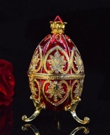 JAJKO STYL FABERGE CARSKIE PUZDERKO SZKATUŁKA