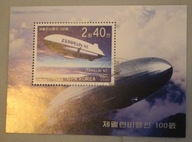 ZEPPELIN - KOREA - FERDINAND GRAF ZEPPELIN - BLOCZEK FILATELISTYCZNY