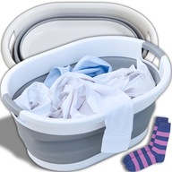 KOSZ NA PRANIE SKŁADANY SILIKONOWY 25L MISKA POJEMNIK ŁAZIENKA DOM PRANIE