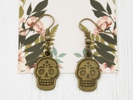 kolczyki czaszki SUGAR SKULL vintage retro NB25