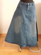 SPÓDNICA DAMSKA Jeansowa Dżinsowa R.40