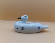 Ciekawa kaczuszka z porcelany Hand Made sygnowana Romantica kolekcjonerska