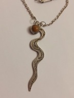 Srebrny piękny wisiorek na łańcuszku Imago Artis Naszyjnik A . Folfas