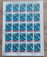 ZSRR - 1978 r, KOSMOS - SOJUZ - 28, ARKUSZ ZNACZKÓW.