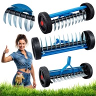 AERATOR WERTYKULATOR RĘCZNY NA KÓŁKACH DO TRAWY TRAWNIKA OBROTOWY WAHADŁOWY