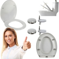 DESKA SEDESOWA WOLNOOPADAJĄCA UNIWERSALNA TWARDA MOCNA WYPINANA WC PREMIUM