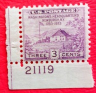 USA 1933 kwatera Waszyngtona z numerem czyste**