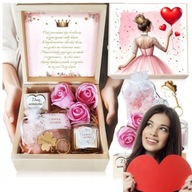 PREZENT NA WALENTYNKI DLA DZIEWCZYNY ŻONY DLA NIEJ KOBIETY KOSZ PREZENTOWY