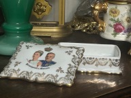 MONACO MONTE CARLO PORCELAINE D'ART PIĘKNE PUZDRO KASETKA