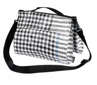 Ikea Sammankoppla torba na ramię czarno-biała