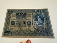 1000 koron Austria / Austro-Węgry 1919 P#59 F+