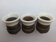 Oprawka z porcelanką 3 sztuk - części żyrandola lampy