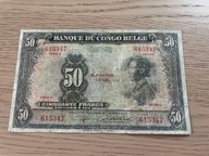 Kongo Belgijskie - 50 franków - 1948 - bardzo rzadki