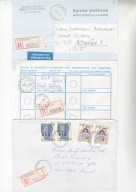 'R"Chełmża,Kokanin,Kłecko-trzy koperty polecone