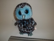 MASKOTKA NIEBIESKA SOWA TY 17CM