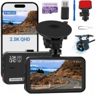 Wideorejestrator Ssontong FHD,Super Night Vision,WiFi,podwójna kamera -64GB