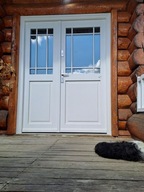 DRZWI ZEWNĘTRZNE DREWNIANE DWUSKRZYDŁOWE Dz78