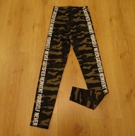 BERSHKA legginsy damskie XS, moro, nowe