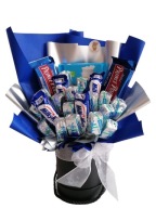 Box Słodyczy Niebieski Prezent dla Niego Dzień Taty Chłopaka Dziadka