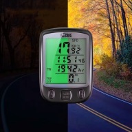 LICZNIK ROWEROWY WODOODPORNY LCD PRĘDKOŚCIOMIERZ DO ROWERU 25 FUNKCJI